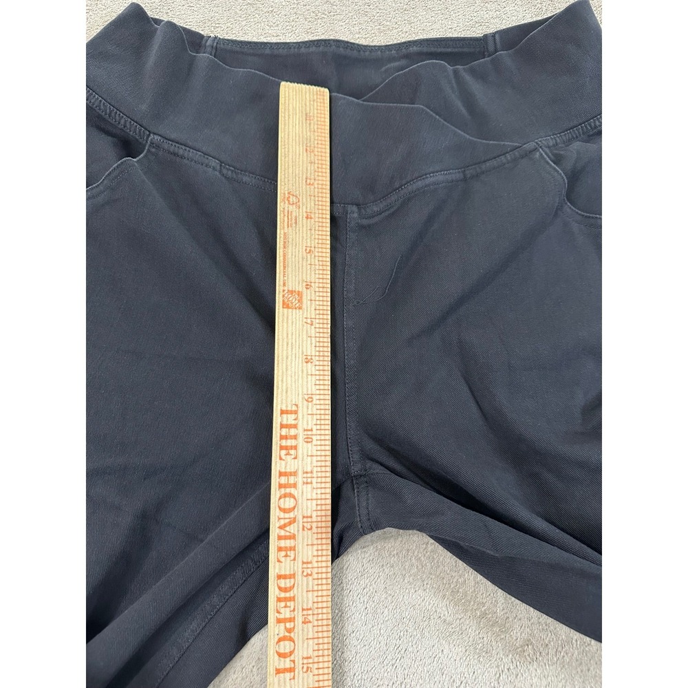 Halara Flex Denim Crossover Flare Pants Women's XLT Tall Black Athleisure NEW - Picture 9 of 13